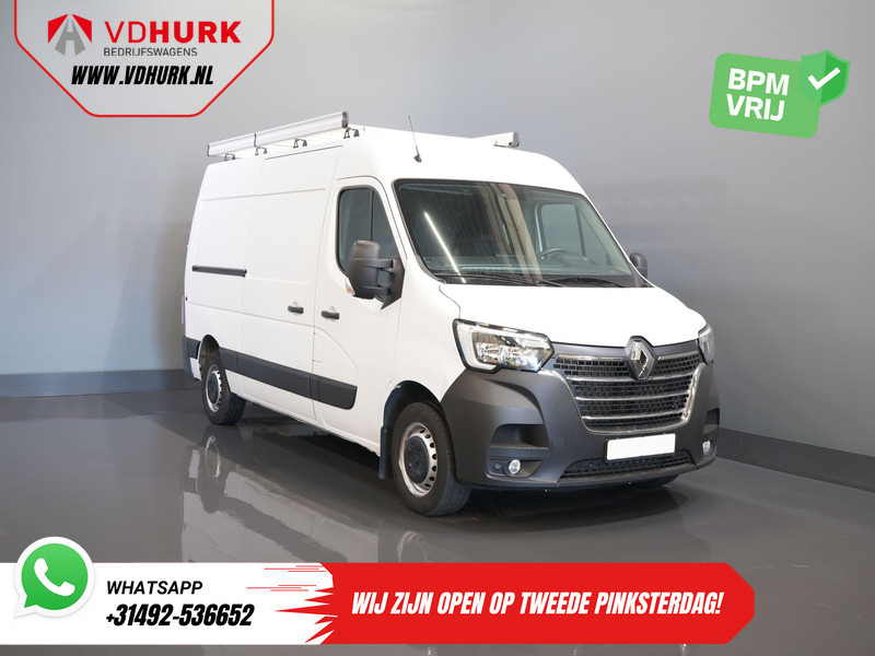 Renault Master 2.3 dCi 135 pk L2H2 BPM VRIJ! 2.5t Trekverm./ Climate/ Imperiaal + Ladder/ Standkachel/ Stoelverw./ PDC/ Trekhaak - Furgón: foto 1 Renault Master 2.3 dCi 135 pk L2H2 BPM VRIJ! 2.5t Trekverm./ Climate/ Imperiaal + Ladder/ Standkachel/ Stoelverw./ PDC/ Trekhaak - Furgón: foto 1