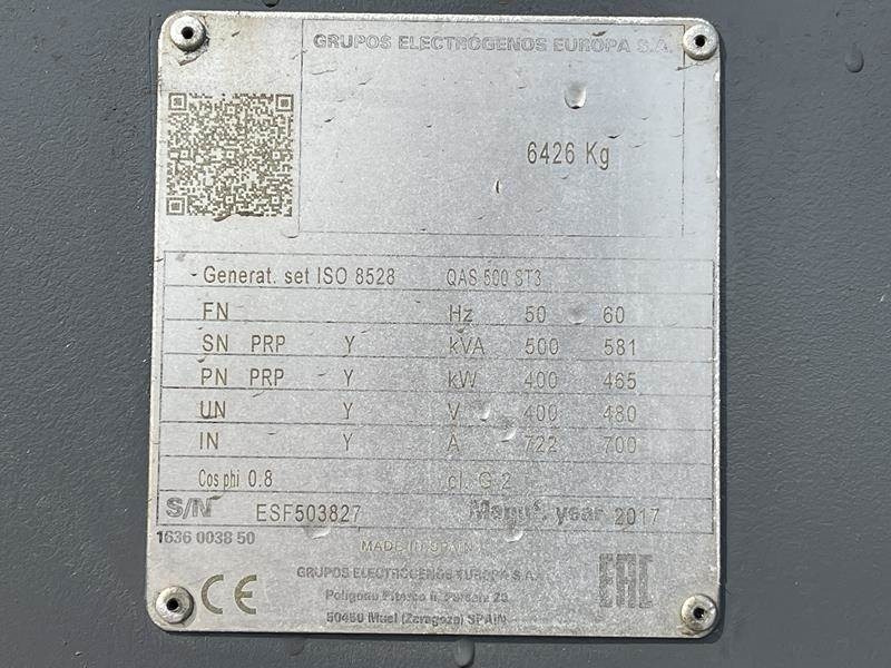 Atlas-Copco QAS 500 VD - Generador industriale: foto 4 Atlas-Copco QAS 500 VD - Generador industriale: foto 4