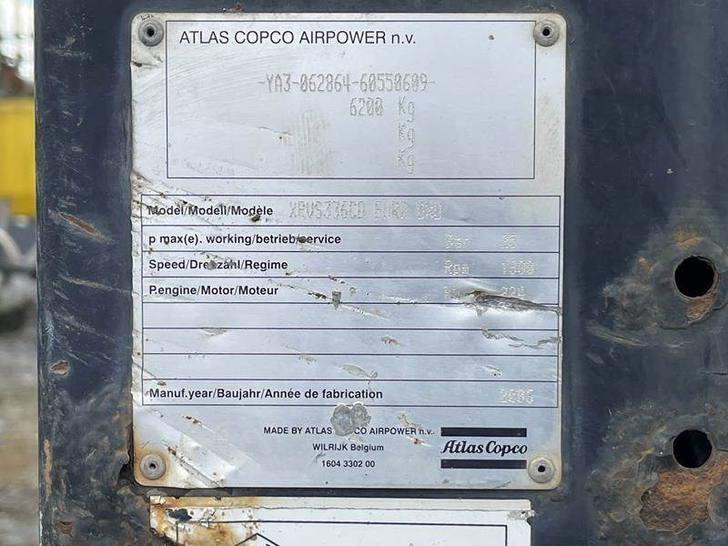 Atlas-Copco XRVS 336 CD - Compresor de aire: foto 2 Atlas-Copco XRVS 336 CD - Compresor de aire: foto 2