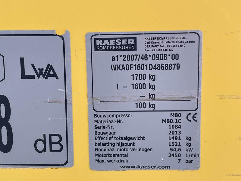 Kaeser M 80 - N - Compresor de aire: foto 4 Kaeser M 80 - N - Compresor de aire: foto 4