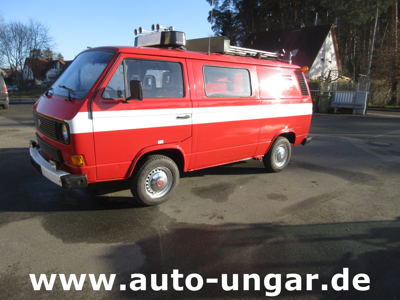 VOLKSWAGEN VW T3 Transporter Turbodiesel Feuerwehr ELF 1 aus 1985 - Camión de bomberos: foto 1 VOLKSWAGEN VW T3 Transporter Turbodiesel Feuerwehr ELF 1 aus 1985 - Camión de bomberos: foto 1