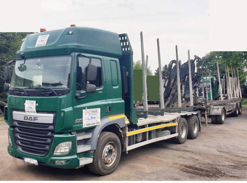DAF 6x4 CF510 33/26t +HIAB Loglift 135 ZT94 +Umikov PP3 - Camión forestal, Camión grúa: foto 5 DAF 6x4 CF510 33/26t +HIAB Loglift 135 ZT94 +Umikov PP3 - Camión forestal, Camión grúa: foto 5