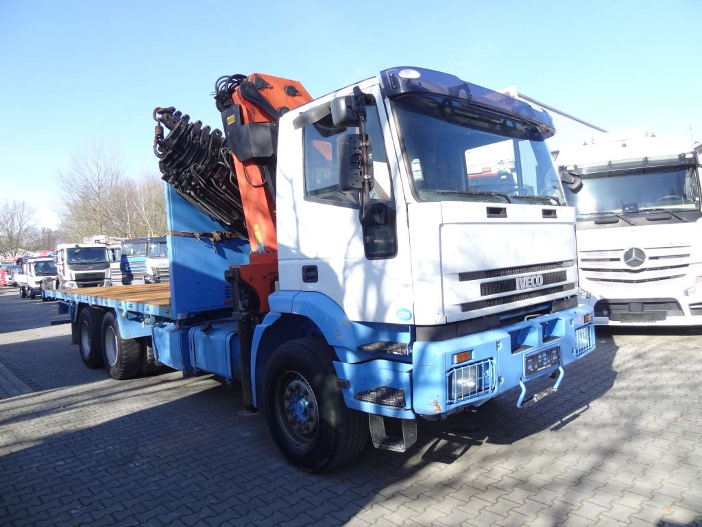 Camión caja abierta, Camión grúa Iveco EuroTrakker 260E31 6X4 Palfinger 36002: foto 10