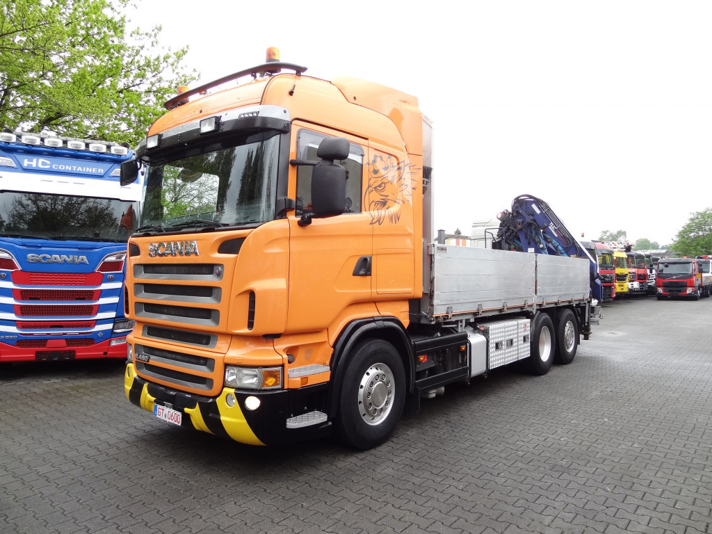 Scania R480 6X2*4 Kran Atlas 240 bis 20 Meter - Camión caja abierta, Camión grúa: foto 1 Scania R480 6X2*4 Kran Atlas 240 bis 20 Meter - Camión caja abierta, Camión grúa: foto 1