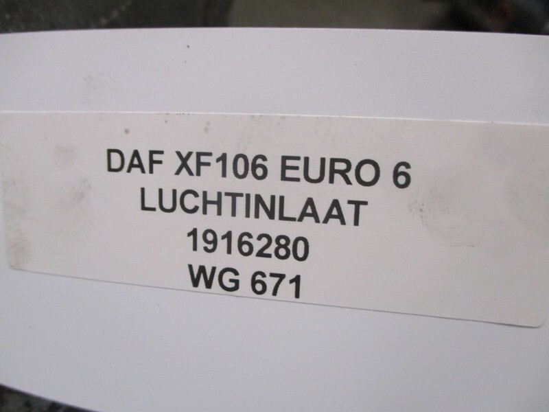 DAF XF106 1916280 LUCHTINLAAT EURO 6 - Sistema de admisión de aire para Camión: foto 2 DAF XF106 1916280 LUCHTINLAAT EURO 6 - Sistema de admisión de aire para Camión: foto 2
