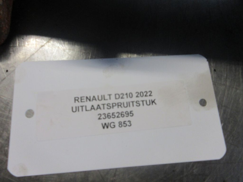 Renault 23652695 UITLAATSPRUITSTEUK RENAULT D 210 EURO 6 - Colector de escape para Camión: foto 2 Renault 23652695 UITLAATSPRUITSTEUK RENAULT D 210 EURO 6 - Colector de escape para Camión: foto 2