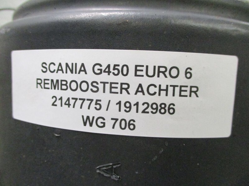 Scania 2147775 / 1912986 REMBOOSTER ACHTER EURO 6 R/G 450 EURO 6 - Cilindro de freno para Camión: foto 2 Scania 2147775 / 1912986 REMBOOSTER ACHTER EURO 6 R/G 450 EURO 6 - Cilindro de freno para Camión: foto 2