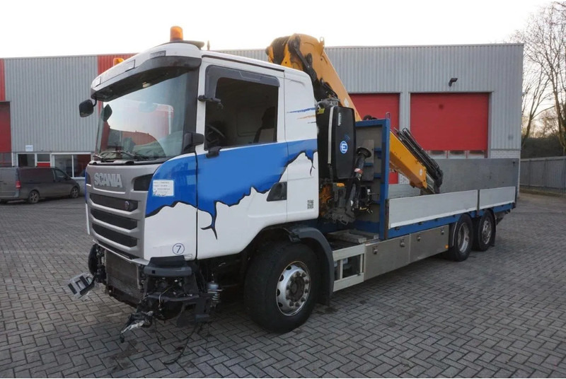 Scania G490 / ENGINE RUNNING / RETARDER / EFFER 255-5S CRANE REMOTE / PLATFORM / FULL-AIR / AUTOMATIC / EURO-6 / 2014 - Camión grúa: foto 1 Scania G490 / ENGINE RUNNING / RETARDER / EFFER 255-5S CRANE REMOTE / PLATFORM / FULL-AIR / AUTOMATIC / EURO-6 / 2014 - Camión grúa: foto 1