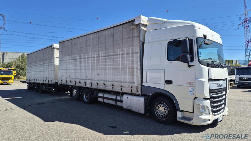 DAF XF 410 FAR SC EURO 6 - velkoobjemová souprava - prodejné jen s přívěsem SCHWARZMÜLLER TPA 2/E - cena je za celou soupravu - Camión lona: foto 1 DAF XF 410 FAR SC EURO 6 - velkoobjemová souprava - prodejné jen s přívěsem SCHWARZMÜLLER TPA 2/E - cena je za celou soupravu - Camión lona: foto 1
