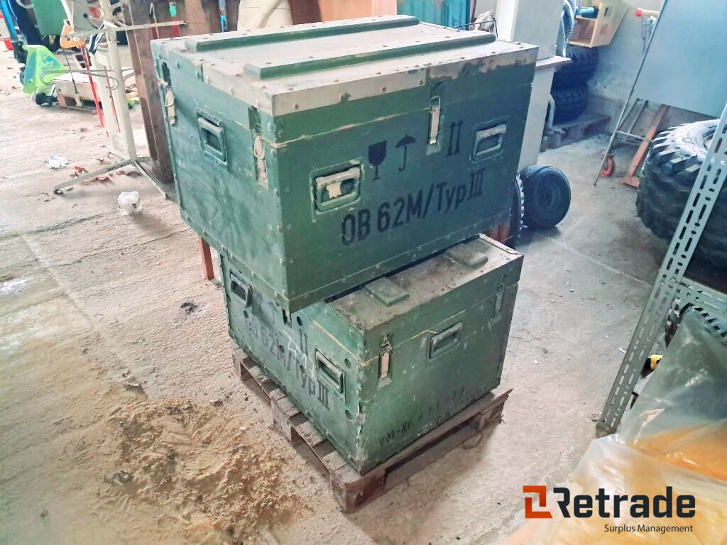 2 stk Militærkasser 80×60×53 cm - Equipo de construcción: foto 1 2 stk Militærkasser 80×60×53 cm - Equipo de construcción: foto 1