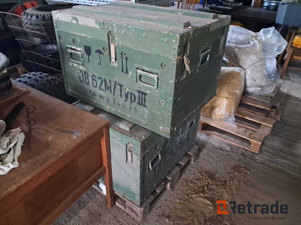 2 stk Militærkasser 80×60×53 cm - Equipo de construcción: foto 2 2 stk Militærkasser 80×60×53 cm - Equipo de construcción: foto 2