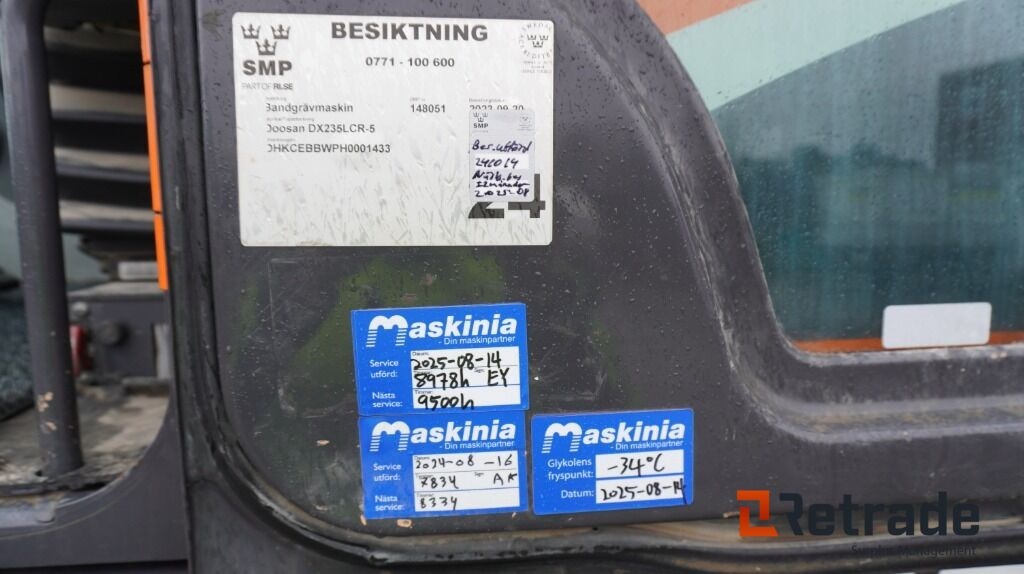 Excavadora de cadenas Grävmaskin Doosan  DX 235 LCR -5 GPS 3D Moba: foto 50