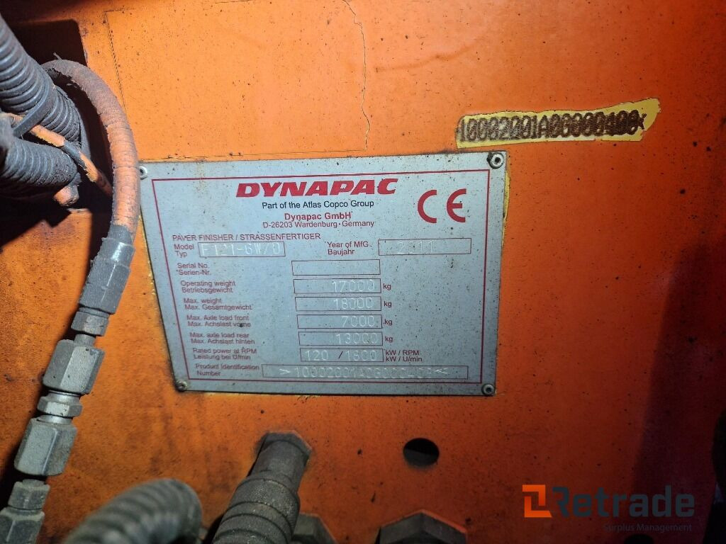 Maquinaria de construcción Dynapac  F121-6WD: foto 10