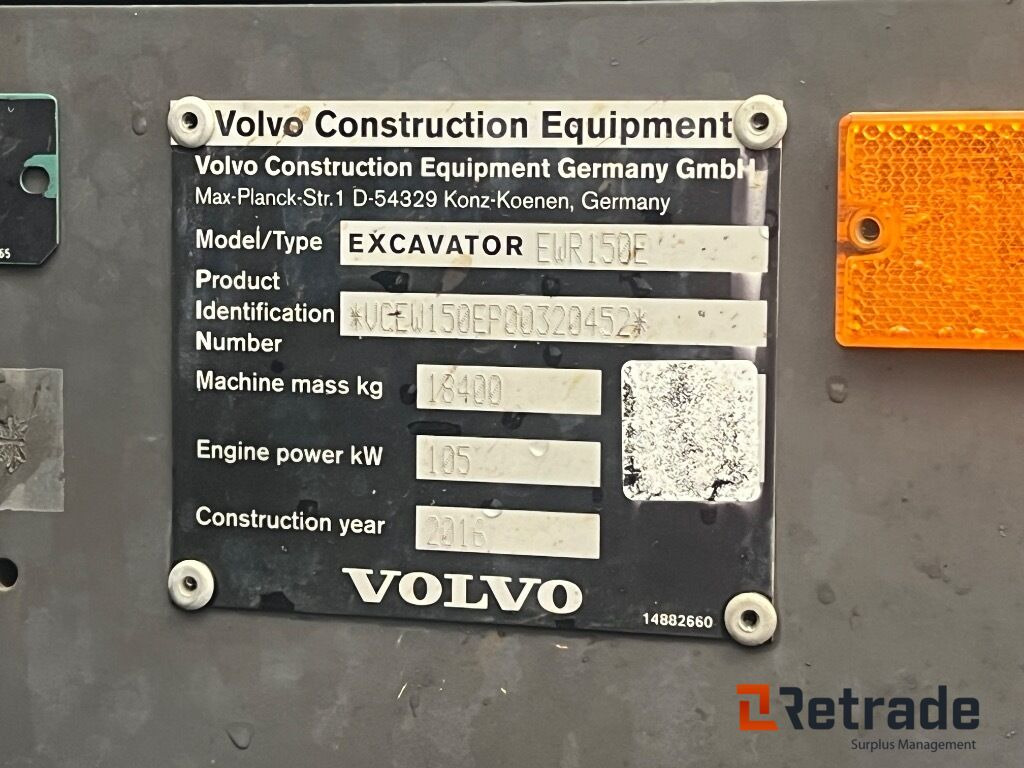 Maquinaria de construcción Wheel Loader Volvo EWR150E High Rail 3D: foto 25