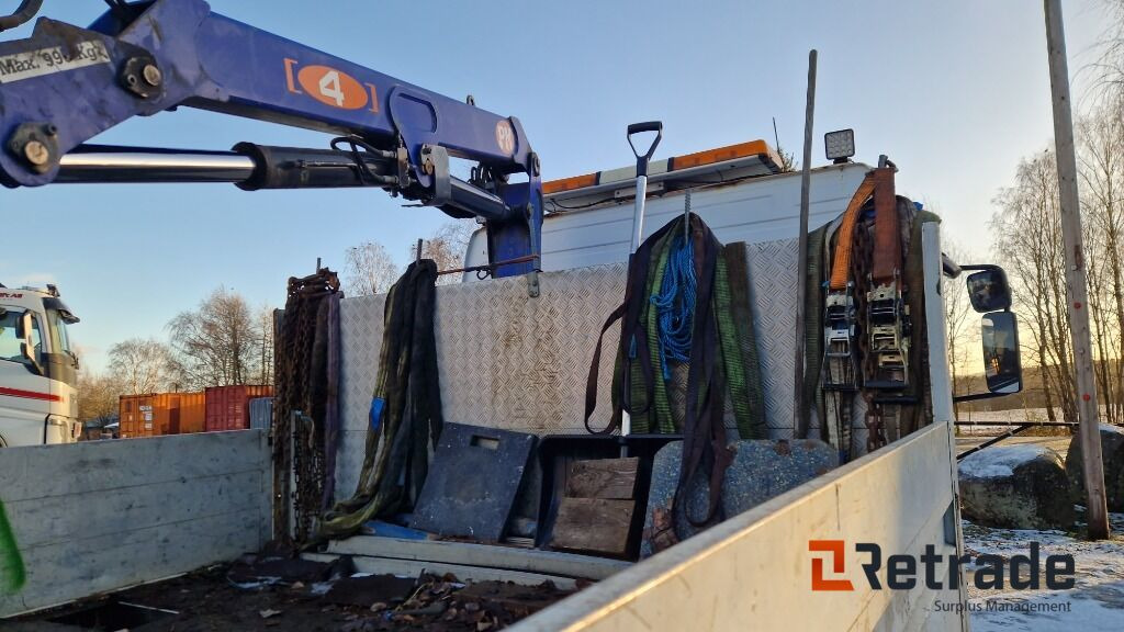 Camión caja abierta, Camión grúa Mercedes-Benz Atego 818L med 6 meter plan og kran: foto 19