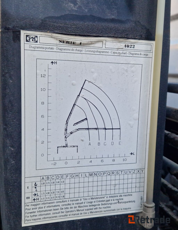 Camión caja abierta, Camión grúa Mercedes-Benz Atego 818L med 6 meter plan og kran: foto 22
