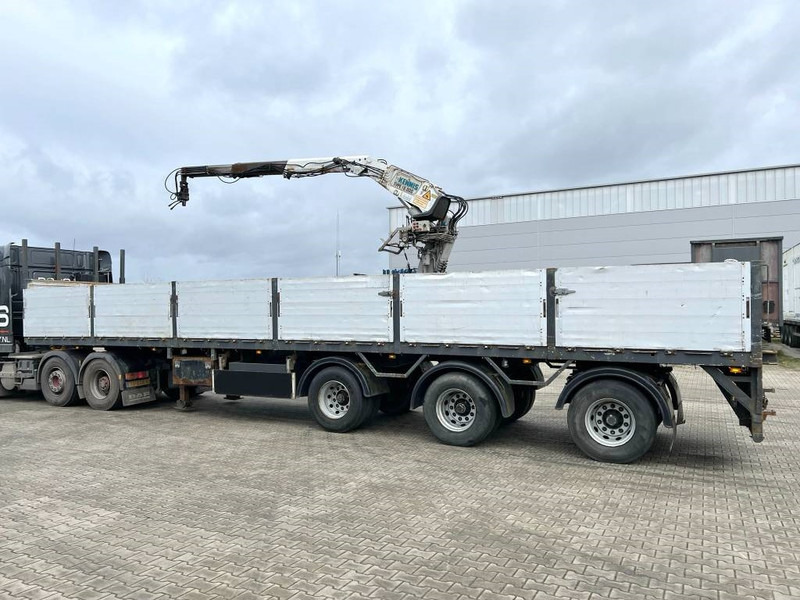 Pacton T3-003 Brick Trailer - Kennis 16000-R Crane - Semirremolque plataforma/ Caja abierta: foto 2 Pacton T3-003 Brick Trailer - Kennis 16000-R Crane - Semirremolque plataforma/ Caja abierta: foto 2