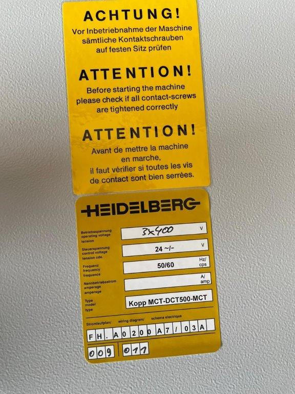 Heidelberg Stahlfolder MCT-DCT500-MCT coupling module - Plegadora de papel: foto 2 Heidelberg Stahlfolder MCT-DCT500-MCT coupling module - Plegadora de papel: foto 2