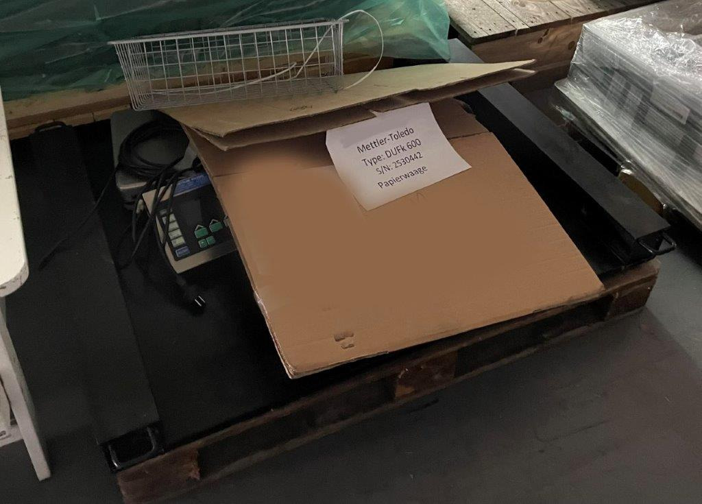 Mettler Toledo DUFK 600 sheet scale with reference scale - Máquina de corte de papel: foto 3 Mettler Toledo DUFK 600 sheet scale with reference scale - Máquina de corte de papel: foto 3