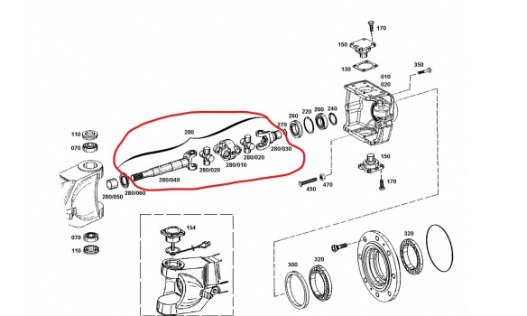 Valtra S280 Front axle drive shaft lhs Rhs Zf As2075, 0501.006.312, V35124500 - Eje delantero: foto 1 Valtra S280 Front axle drive shaft lhs Rhs Zf As2075, 0501.006.312, V35124500 - Eje delantero: foto 1
