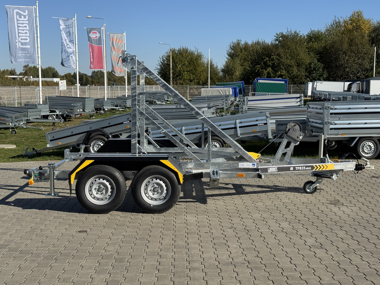 Remolque portabobinas nuevo LORRIES TPB35-4925 + wciągarka elektryczna | 3500kg: foto 15