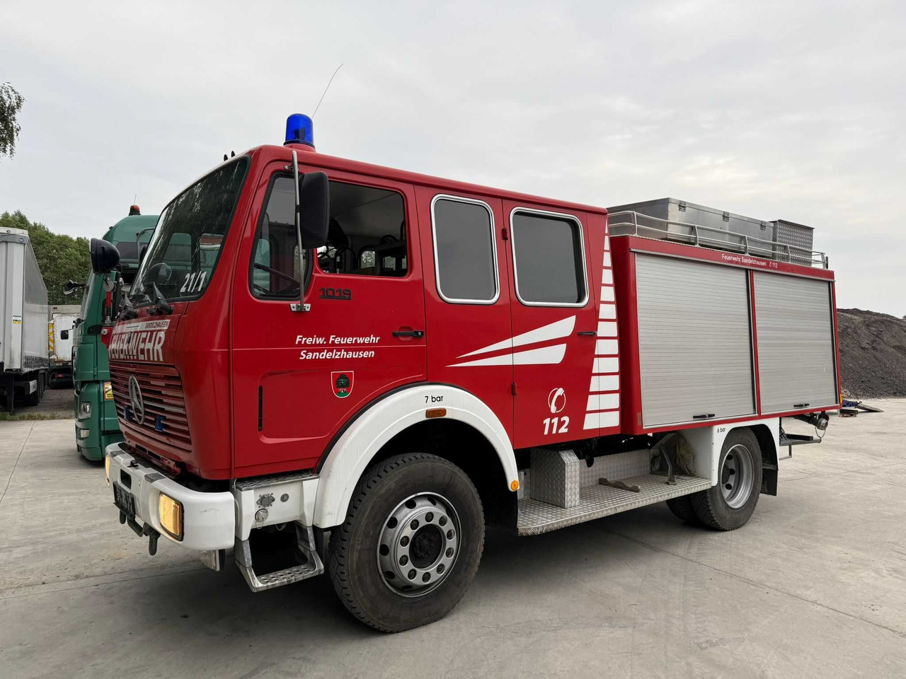 Mercedes 1019AF,4x4,Wóz strażacki, 50610 km, 2500 l, Import Niemcy - Camión de bomberos: foto 1 Mercedes 1019AF,4x4,Wóz strażacki, 50610 km, 2500 l, Import Niemcy - Camión de bomberos: foto 1