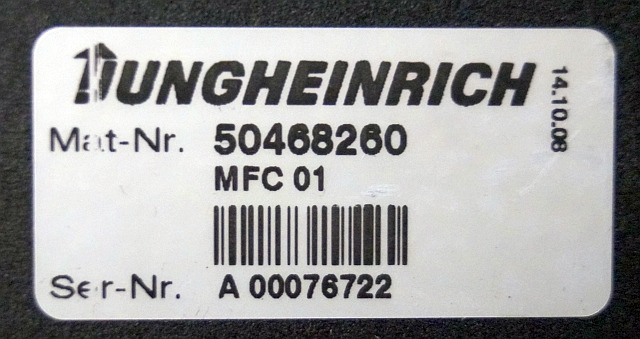 Jungheinrich 50468260 | MFC01 Brake sn A00076722 from ETV320 year 2008 - Unidad de control para Equipo de manutención: foto 3 Jungheinrich 50468260 | MFC01 Brake sn A00076722 from ETV320 year 2008 - Unidad de control para Equipo de manutención: foto 3