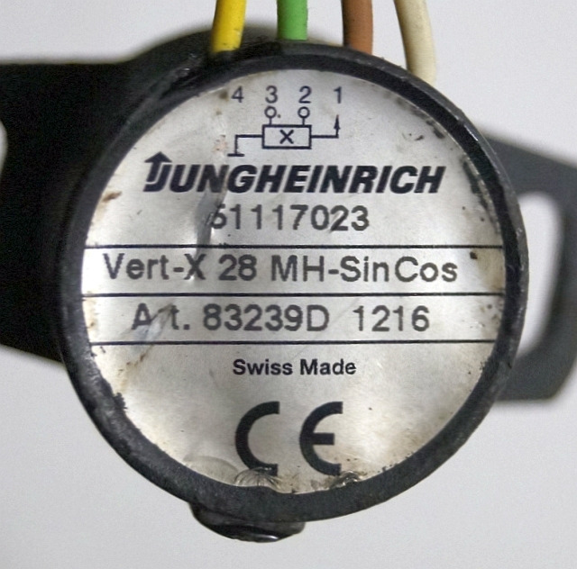 Jungheinrich 51117023 | Sinus Cosinus sensor steering - Sensor para Equipo de manutención: foto 4 Jungheinrich 51117023 | Sinus Cosinus sensor steering - Sensor para Equipo de manutención: foto 4