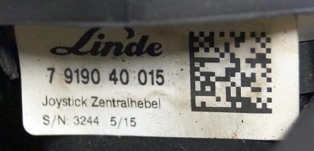 Linde 7919040015 | Joystick sn. 3244 - Sistema eléctrico para Equipo de manutención: foto 4 Linde 7919040015 | Joystick sn. 3244 - Sistema eléctrico para Equipo de manutención: foto 4