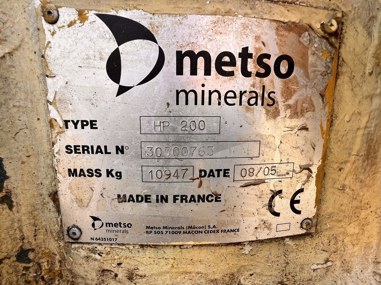 Metso HP200 Cone Crusher | Made in France - Trituradora de cono: foto 4 Metso HP200 Cone Crusher | Made in France - Trituradora de cono: foto 4