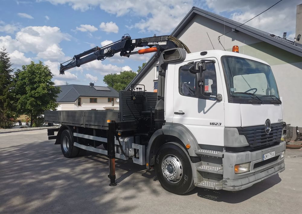 Mercedes-Benz Atego 1823 żuraw HDS Atlas 105.2 koła 315/80R22,5 - Camión caja abierta, Camión grúa: foto 3 Mercedes-Benz Atego 1823 żuraw HDS Atlas 105.2 koła 315/80R22,5 - Camión caja abierta, Camión grúa: foto 3