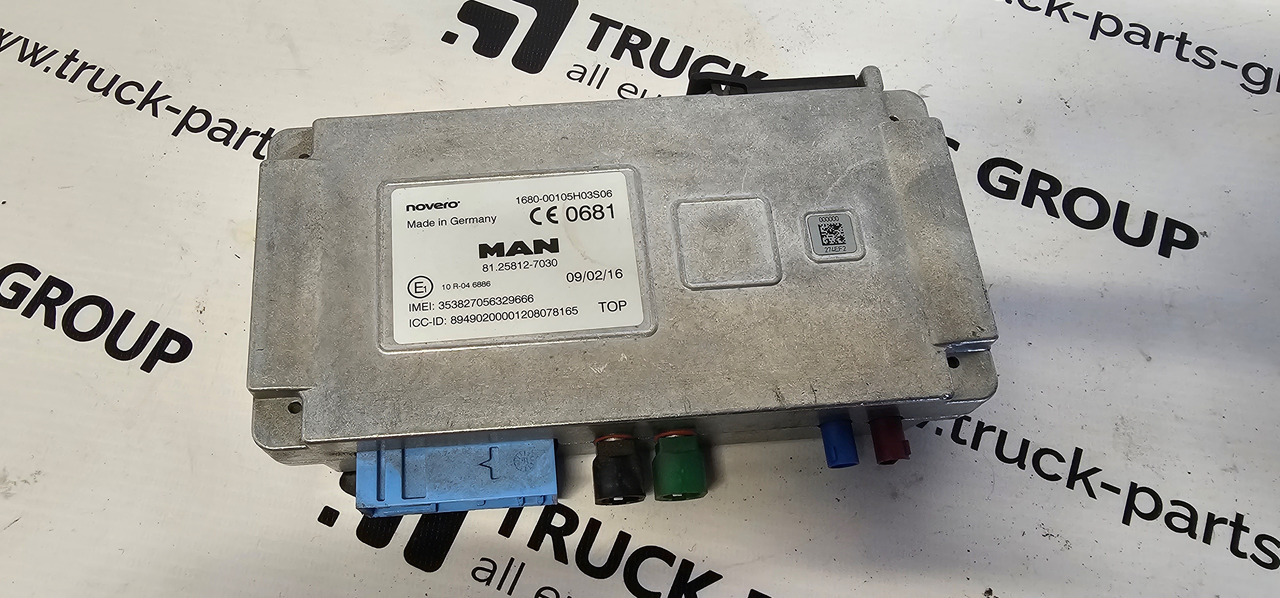MAN MAN TGX / TGS EURO6 emission telematic on board module by NOVERO 81258127030, 81258127033, 81258127031, 81258127032, 81258127023, 81258127025, 81258127026, 81258127027, 81258129038. - Piezas de recambio para Camión: foto 1 MAN MAN TGX / TGS EURO6 emission telematic on board module by NOVERO 81258127030, 81258127033, 81258127031, 81258127032, 81258127023, 81258127025, 81258127026, 81258127027, 81258129038. - Piezas de recambio para Camión: foto 1
