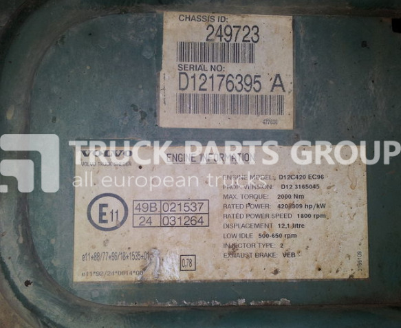 VOLVO FH12, FM12 engine control unit, engine computer D12C engine type control unit - Unidad de control para Camión: foto 2 VOLVO FH12, FM12 engine control unit, engine computer D12C engine type control unit - Unidad de control para Camión: foto 2