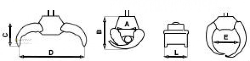 Vemac Holzzange Holzgreifer Forstzange Forstgreifer Greifer Zange - Pinza de manipulación para Maquinaria forestal: foto 4 Vemac Holzzange Holzgreifer Forstzange Forstgreifer Greifer Zange - Pinza de manipulación para Maquinaria forestal: foto 4