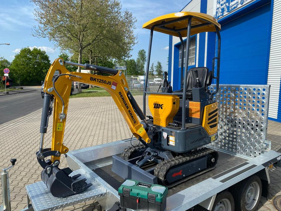 Minibagger BK1250JS + Tieflader + Zubehör *INKL.19% MWST*KUBOTA*BERGER KRAUS*JOYSTICK*SOFORT!* - Miniexcavadora, Remolque: foto 4 Minibagger BK1250JS + Tieflader + Zubehör *INKL.19% MWST*KUBOTA*BERGER KRAUS*JOYSTICK*SOFORT!* - Miniexcavadora, Remolque: foto 4