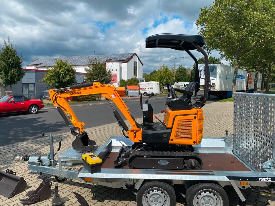 Minibagger BK1300JSR + Anhänger + Zubehör *INKL.19% MWST*BERGER KRAUS*KUBOTA*JOYSTICK*SCHENKWARM*SOFORT!* - Miniexcavadora, Remolque: foto 4 Minibagger BK1300JSR + Anhänger + Zubehör *INKL.19% MWST*BERGER KRAUS*KUBOTA*JOYSTICK*SCHENKWARM*SOFORT!* - Miniexcavadora, Remolque: foto 4