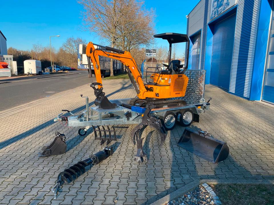 Minibagger BK1500JS + Anhänger *INKL.19% MWST*BERGER KRAUS*KUBOTA*JOYSTICK*ZUBEHÖRPAKET*SOFORT!* - Miniexcavadora, Remolque: foto 2 Minibagger BK1500JS + Anhänger *INKL.19% MWST*BERGER KRAUS*KUBOTA*JOYSTICK*ZUBEHÖRPAKET*SOFORT!* - Miniexcavadora, Remolque: foto 2