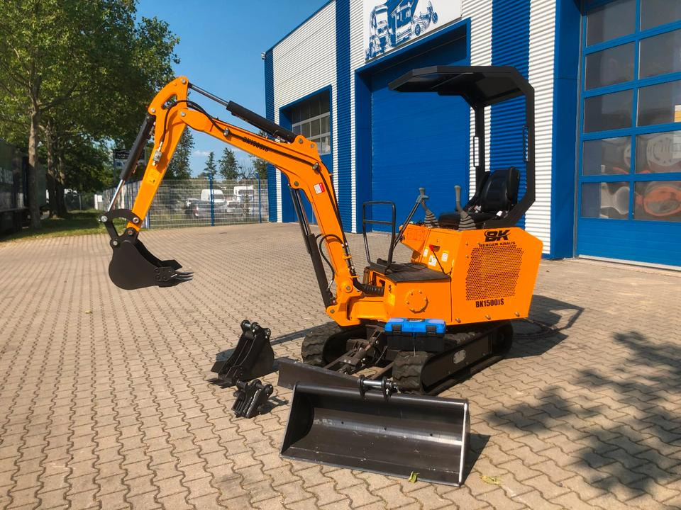 Minibagger BK1500JS *INKL.19% MWST*BERGER KRAUS*KUBOTA *JOYST*SCHAUFELPAKET* - Miniexcavadora: foto 1 Minibagger BK1500JS *INKL.19% MWST*BERGER KRAUS*KUBOTA *JOYST*SCHAUFELPAKET* - Miniexcavadora: foto 1
