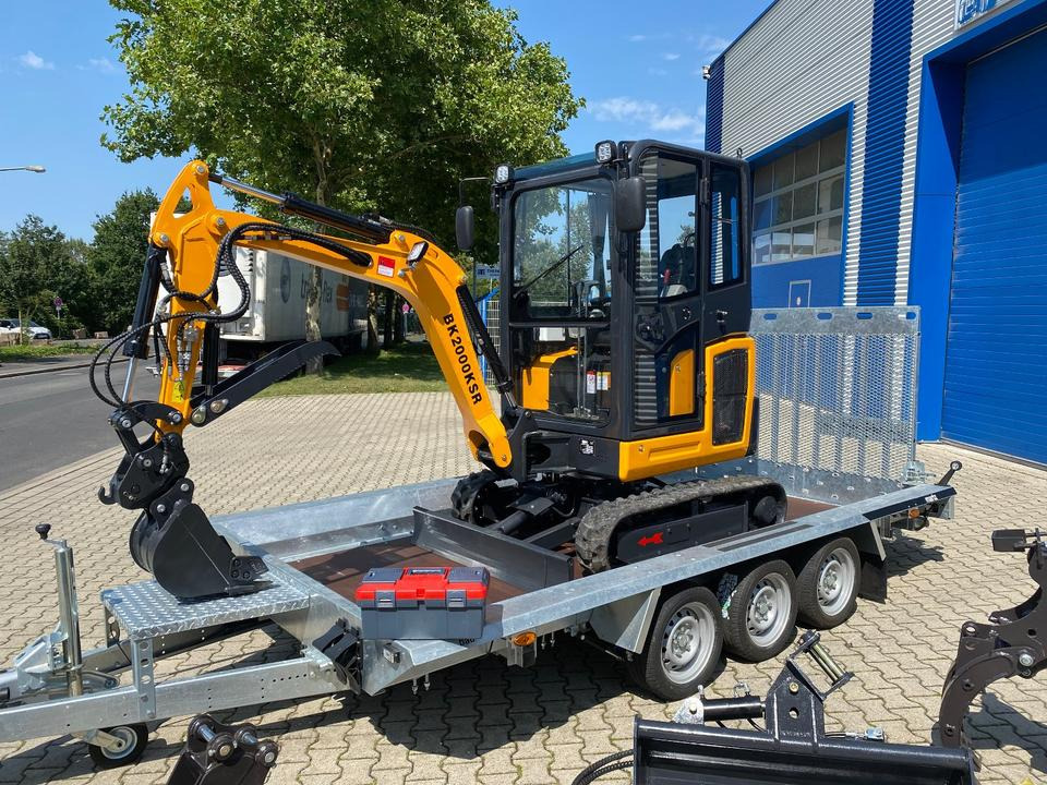 Minibagger BK2000KSR + Tieflader + Zubehör *INKL.19% MWST*BERGER KRAUS*YANMAR*SCHWENKARM* VERSTELLFAHRWERK* - Miniexcavadora, Remolque: foto 5 Minibagger BK2000KSR + Tieflader + Zubehör *INKL.19% MWST*BERGER KRAUS*YANMAR*SCHWENKARM* VERSTELLFAHRWERK* - Miniexcavadora, Remolque: foto 5