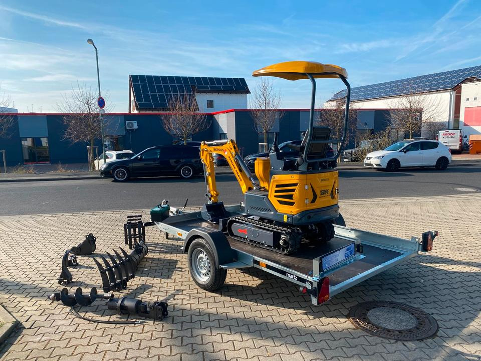 Minibagger BK950JS + Anhänger + Zubehör *INKL.19% MWST*BERGER KRAUS*JOYSTICK*SOFORT!* - Miniexcavadora, Remolque: foto 3 Minibagger BK950JS + Anhänger + Zubehör *INKL.19% MWST*BERGER KRAUS*JOYSTICK*SOFORT!* - Miniexcavadora, Remolque: foto 3