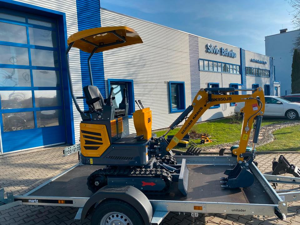 Minibagger BK950JS + Anhänger + Zubehör *INKL.19% MWST*BERGER KRAUS*JOYSTICK*SOFORT!* - Miniexcavadora, Remolque: foto 5 Minibagger BK950JS + Anhänger + Zubehör *INKL.19% MWST*BERGER KRAUS*JOYSTICK*SOFORT!* - Miniexcavadora, Remolque: foto 5
