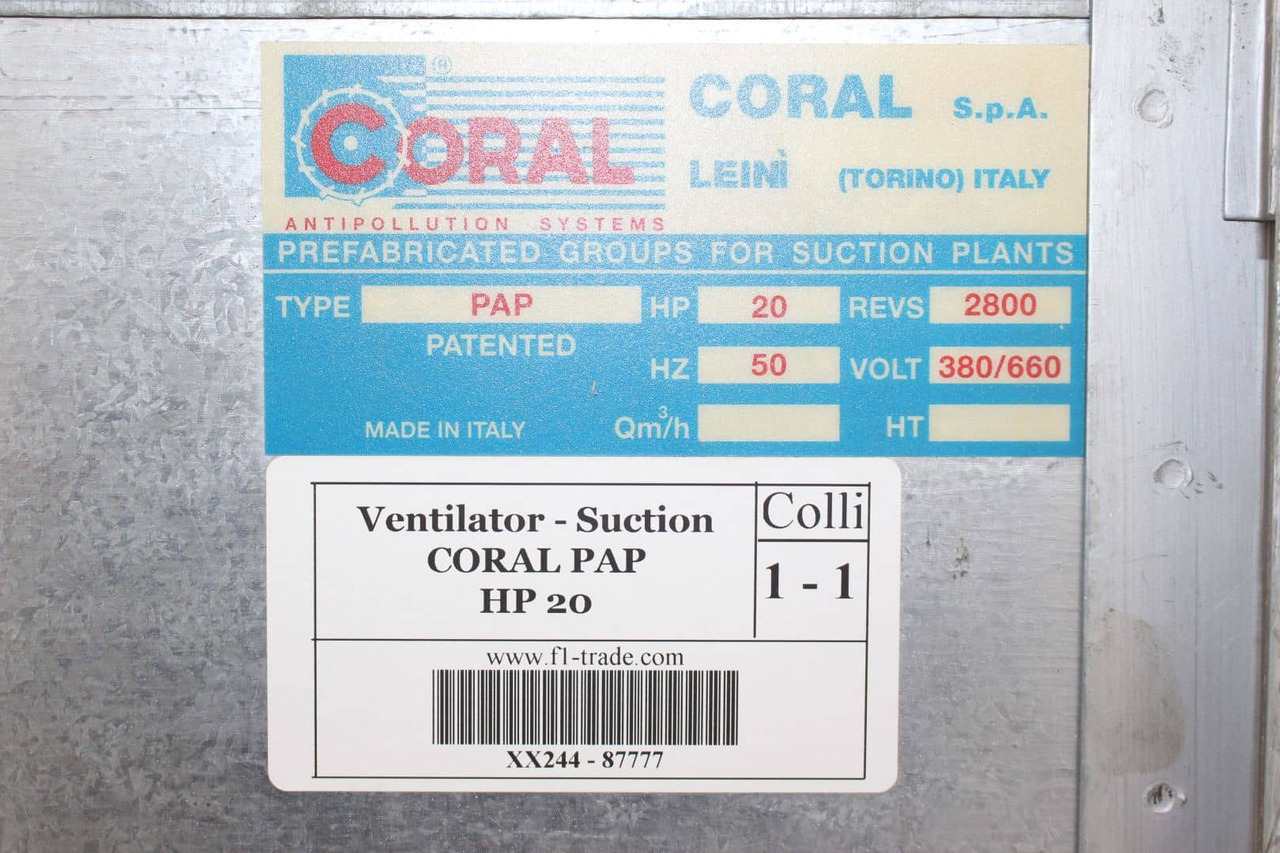 Coral PAP HP20 - Equipo de climatización industrial: foto 3 Coral PAP HP20 - Equipo de climatización industrial: foto 3
