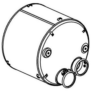 Katalysator SCR Euro 4 DAF XF95, XF105, XF85 - 3 sensoren - Dinex 21441 1691063 1685172 1691063 1685172 1669321 - Convertidor catalítico para Camión: foto 2 Katalysator SCR Euro 4 DAF XF95, XF105, XF85 - 3 sensoren - Dinex 21441 1691063 1685172 1691063 1685172 1669321 - Convertidor catalítico para Camión: foto 2