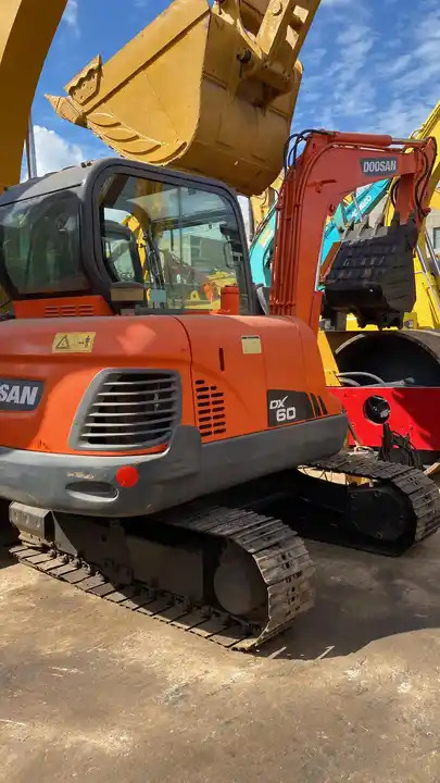 Excavadora de cadenas 6tons doosan excavator used dx60 dh60 dx55 dh55  mini excavator free shipping: foto 7