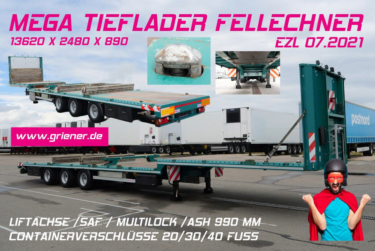 SP32 -G39 MEGA/JUMBO/LIFT/ CONTAINER /FELLECHNER - Semirremolque plataforma/ Caja abierta: foto 1 SP32 -G39 MEGA/JUMBO/LIFT/ CONTAINER /FELLECHNER - Semirremolque plataforma/ Caja abierta: foto 1
