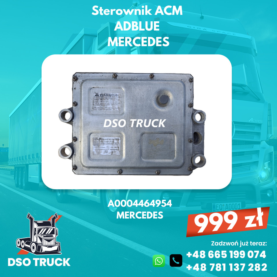 A0004464954 Sterownik ACM adblue Mercedes MP ACTROS AXOR ATEGO - Piezas de recambio: foto 1 A0004464954 Sterownik ACM adblue Mercedes MP ACTROS AXOR ATEGO - Piezas de recambio: foto 1