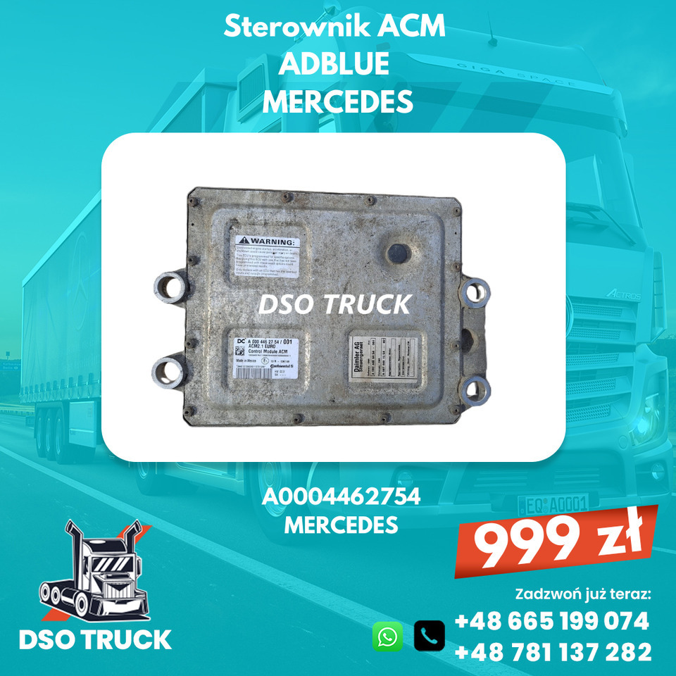 Sterownik ACM adblue A0004462754 A0004469254 Mercedes MP ACTROS AXOR ATEGO - Piezas de recambio: foto 1 Sterownik ACM adblue A0004462754 A0004469254 Mercedes MP ACTROS AXOR ATEGO - Piezas de recambio: foto 1
