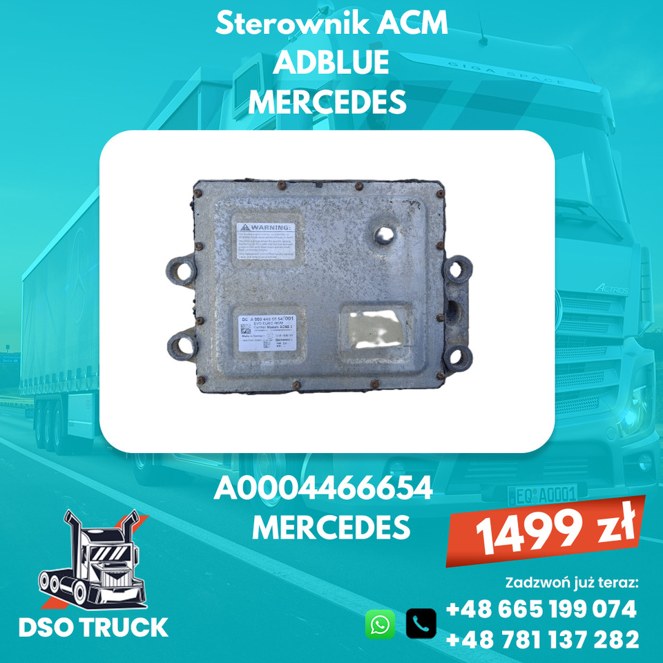 Sterownik ACM adblue A0004466654 Mercedes MP ACTROS AXOR ATEGO - Piezas de recambio: foto 1 Sterownik ACM adblue A0004466654 Mercedes MP ACTROS AXOR ATEGO - Piezas de recambio: foto 1