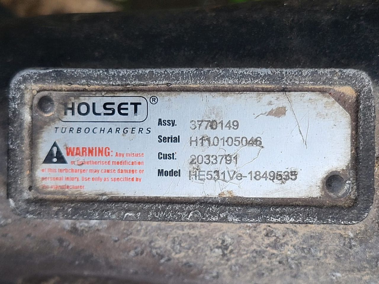 TURBOSPREZARKA SCANIA TURBINA HOLSET VTG - Piezas de recambio: foto 3 TURBOSPREZARKA SCANIA TURBINA HOLSET VTG - Piezas de recambio: foto 3