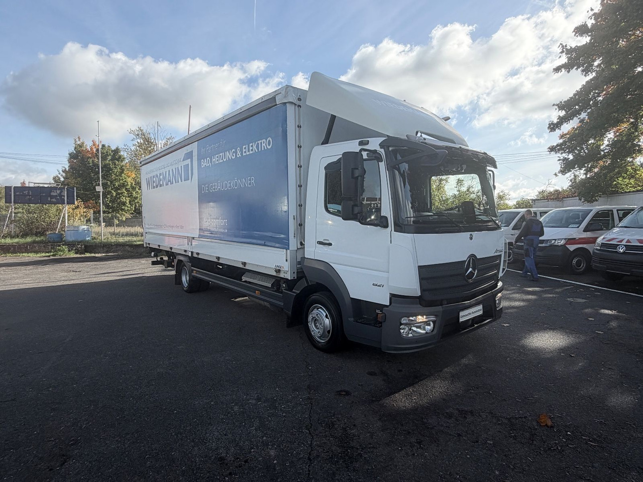 Mercedes-Benz Atego 821 Klima Lbw Tempoamt - Camión lona: foto 2 Mercedes-Benz Atego 821 Klima Lbw Tempoamt - Camión lona: foto 2